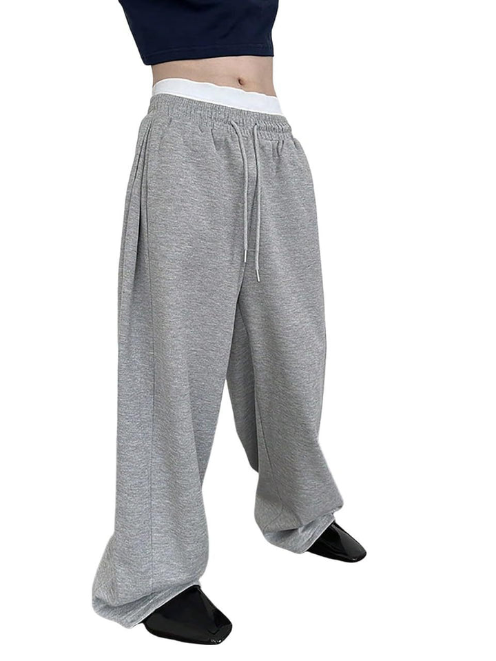 Unisex weite Sweatpants mit elastischem Bund, breitem Bein, Kordelzug und verdeckten Seitentaschen Echo Archiv