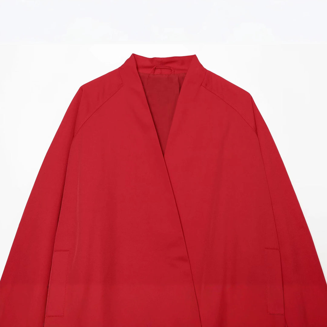 Damen Oversized Bomberjacke mit Schalkragen, Raglanärmeln und elastischem Saum Echo Archiv