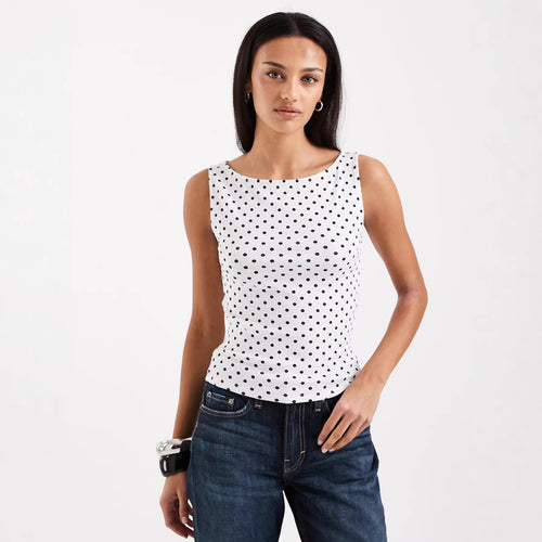 Damen Trägershirt mit verspieltem Polka-Dots-Muster Echo Archiv
