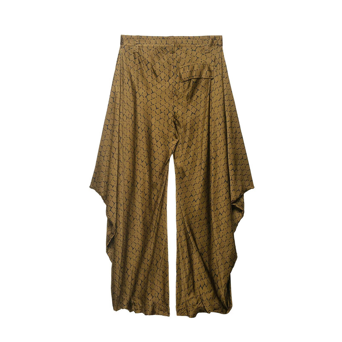 Damen Weite Palazzo-Hose mit asymmetrischem Volantsaum Echoarchiv