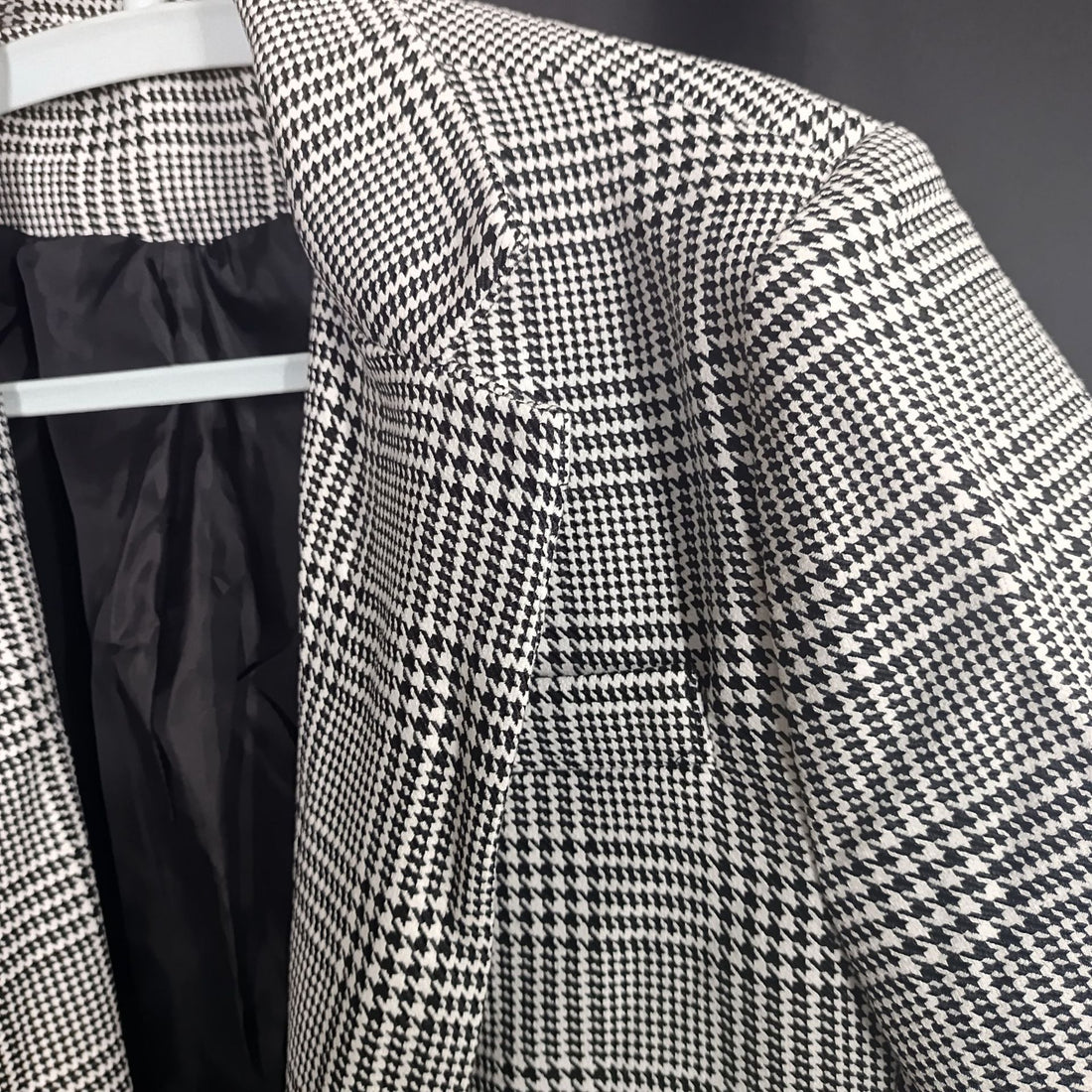 Herren eleganter Baumwoll-Blazer mit Hahnentrittmuster – Tianoro