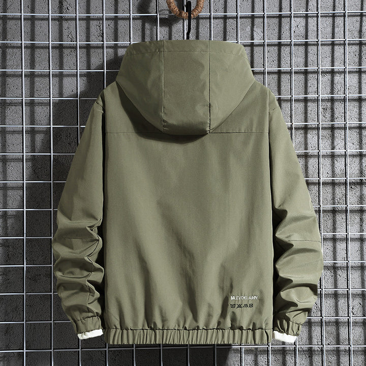 Herren Kapuzen-Fieldparka mit verdeckter Reißverschlussblende, Teddyfleece-Ärmelinnenfutter und Multifunktionstaschen Echoarchiv