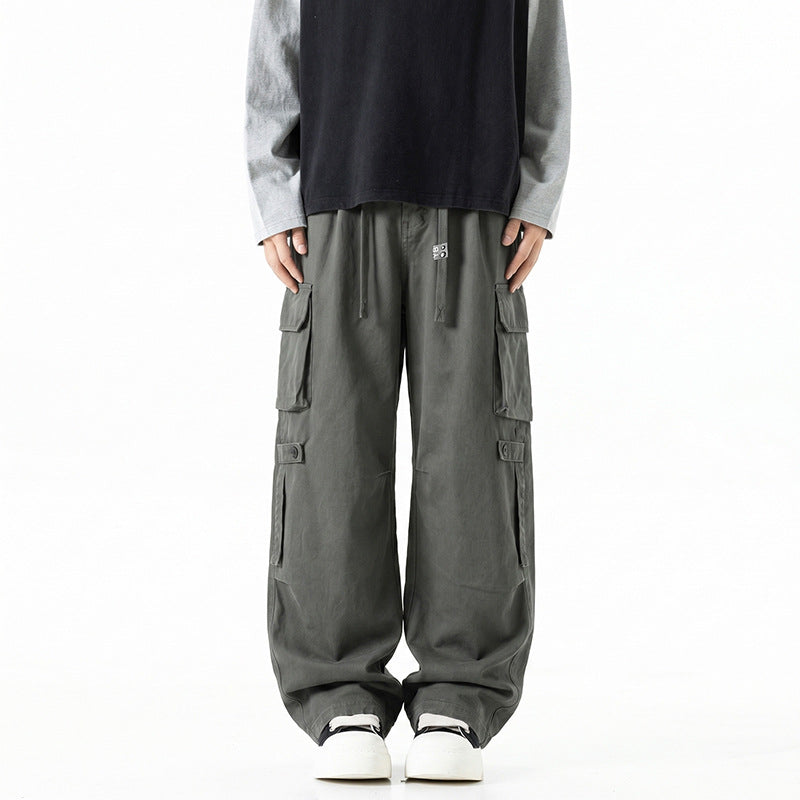 Herren Extraweite Baggy-Cargo-Hose mit Elastikbund, Tunnelzug und Mehrfach‑Utility‑Taschen Echo Archiv