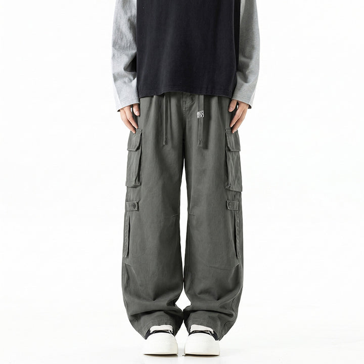 Herren Extraweite Baggy-Cargo-Hose mit Elastikbund, Tunnelzug und Mehrfach‑Utility‑Taschen Echo Archiv
