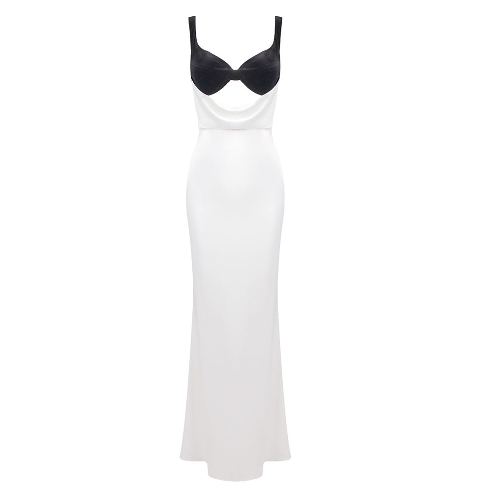 Damen Elegantes langes Kleid mit raffiniertem Bustier-Design und fließendem Rock Echo Archiv
