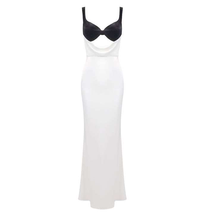Damen Elegantes langes Kleid mit raffiniertem Bustier-Design und fließendem Rock Echo Archiv