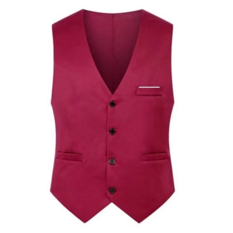 Herren nan elegante Satinweste mit V-Ausschnitt und schmal geschnittene Anzughose Echo Archiv