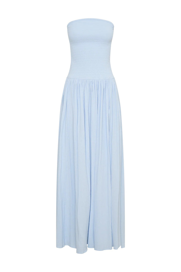 Damen Maxi-Kleid mit elastischem Oberteil und fließendem Rock Echo Archiv
