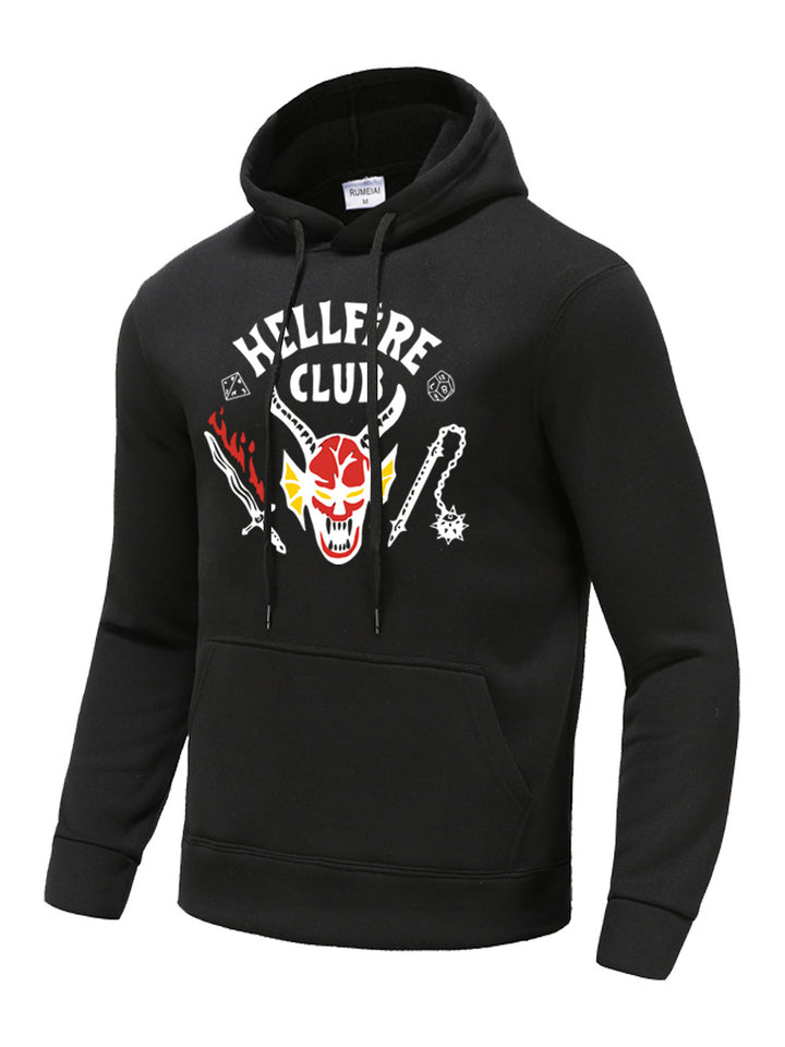 Herren Kapuzenpullover mit auffälligem Motiv und einzigartigem Druck Echoarchiv