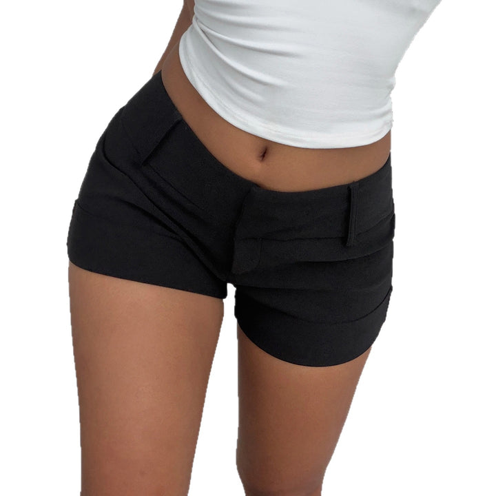 Damen stylische Shorts mit komfortablem hohen Bund und umgeschlagenem Saum Echo Archiv