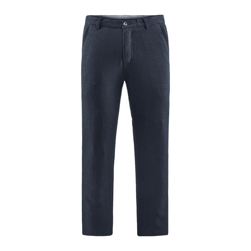 Herren Tailored-Chinohose mit geradem Bein, Gürtelschlaufen & Wiener Naht Echoarchiv