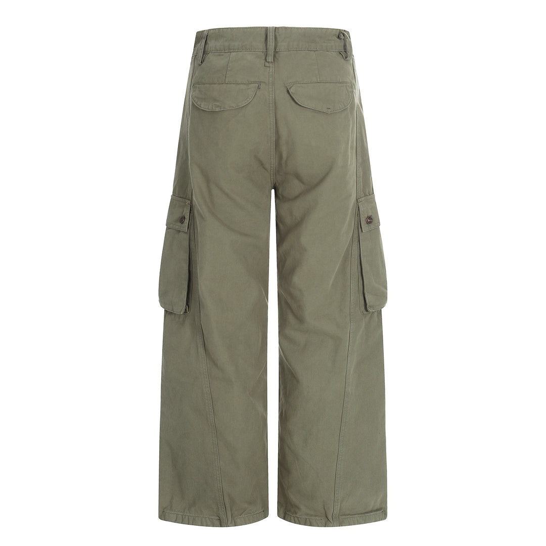 Damen Weite Cargo-Culotte-Shorts mit aufgesetzten Pattentaschen Echoarchiv
