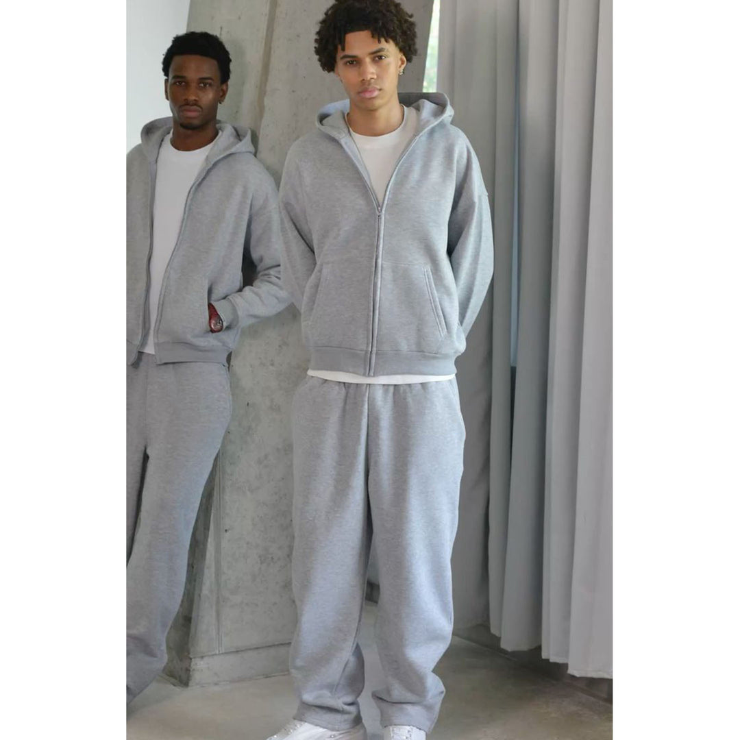 Herren Oversize Zip-Hoodie und Relaxed Sweatpants Set – Cavarno