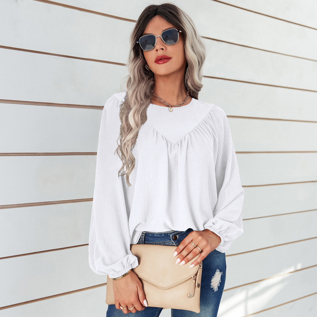 Damen Elegante und lässige Bluse Echo Archiv