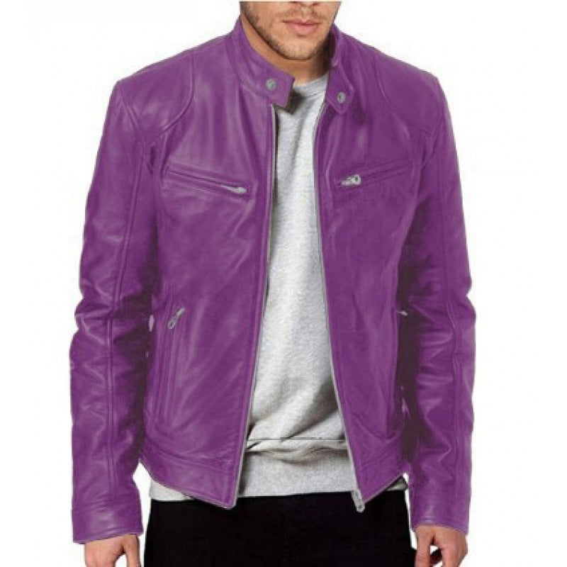 Herren hochwertige Biker-Lederjacke Echoarchiv