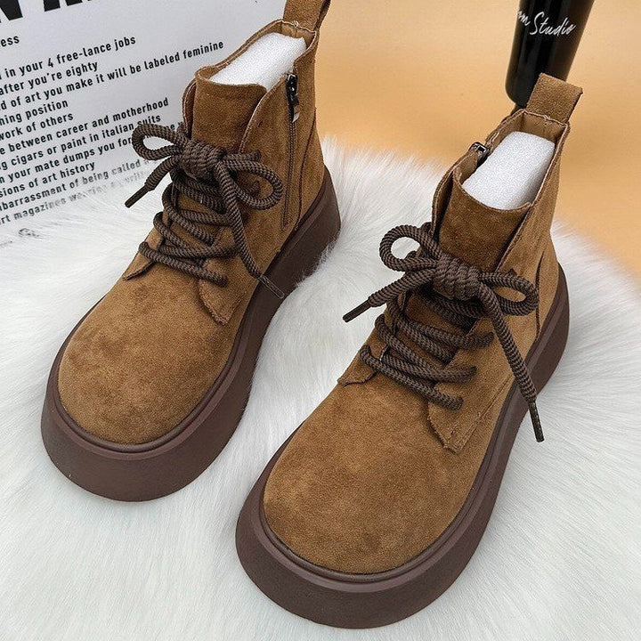 Damen Modische und bequeme Schnürstiefeletten Echo Archiv