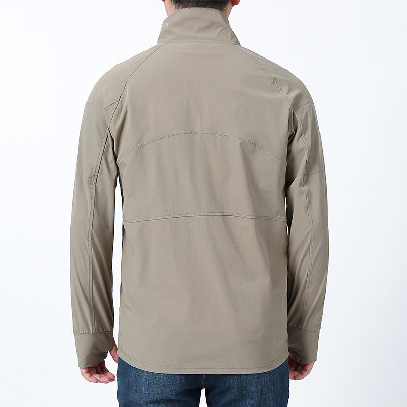 Herren nan Softshell-Pullover mit kurzem Reißverschluss, Ärmeltasche und Raglanärmeln Echo Archiv