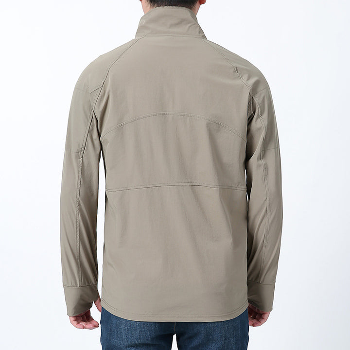 Herren nan Softshell-Pullover mit kurzem Reißverschluss, Ärmeltasche und Raglanärmeln Echo Archiv