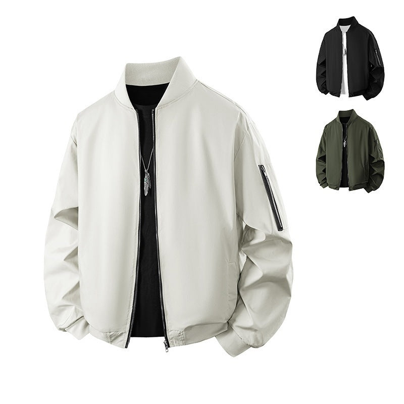 Herren Modische Übergangsjacke mit Reißverschluss Echo Archiv