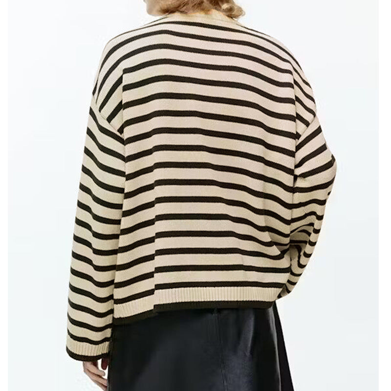 Damen Lässiger Pullover mit Streifen Echo Archiv