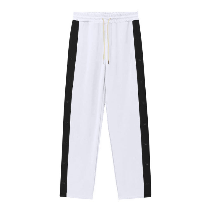 Herren Sportliche Jogginghose mit Druckknopfdetails Echoarchiv