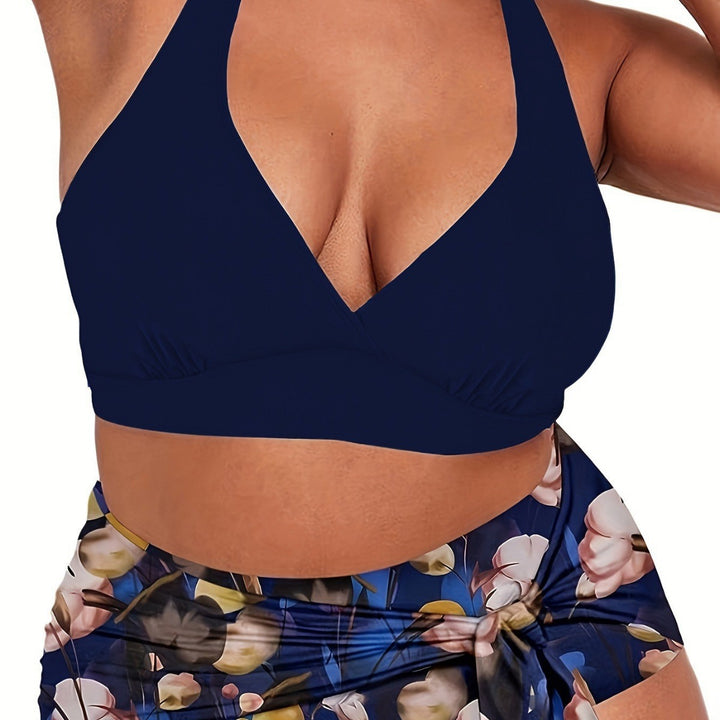 Damen Zweiteiliges Badeoutfit mit lässigem Wickelrock Echo Archiv