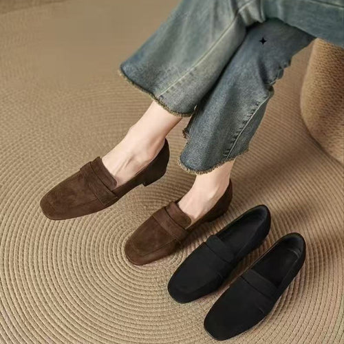 Damen Elegante Mokassins aus Veloursleder Echo Archiv