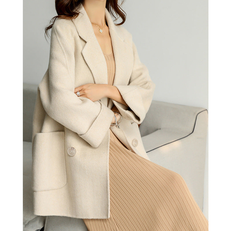 Damen Elegante Oversized-Blazerjacke Echoarchiv