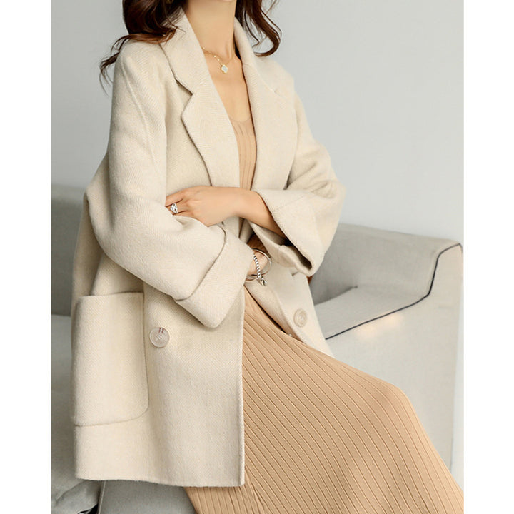 Damen Elegante Oversized-Blazerjacke Echoarchiv