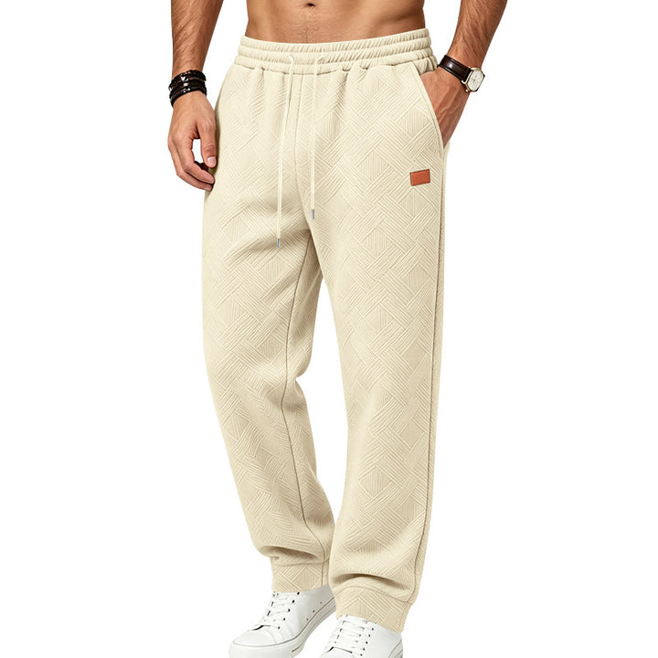 Herren Texturierte Jogginghose mit elastischem Bund und Kordelzug Echoarchiv