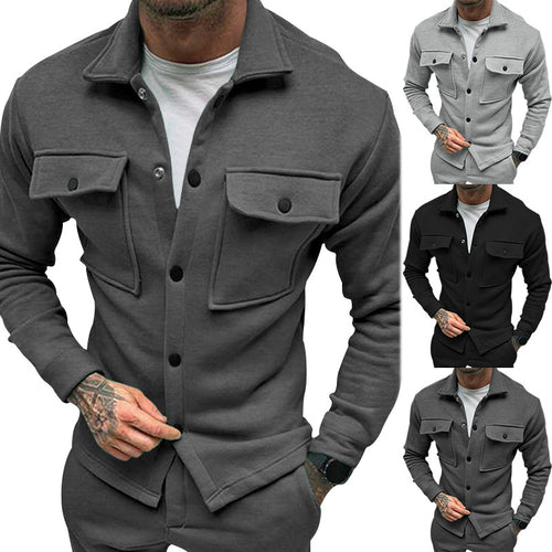 Herren Utility Jacke mit praktischen Taschen und modernem Schnitt Echoarchiv