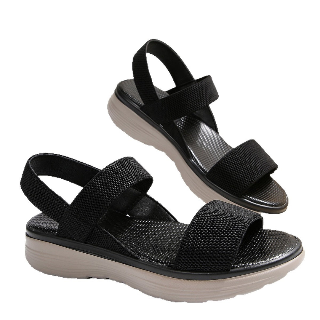 Damen Leichte Stretch‑Sandalen mit gepolstertem Komfortfußbett und dämpfender Plateau‑Sohle Echo Archiv