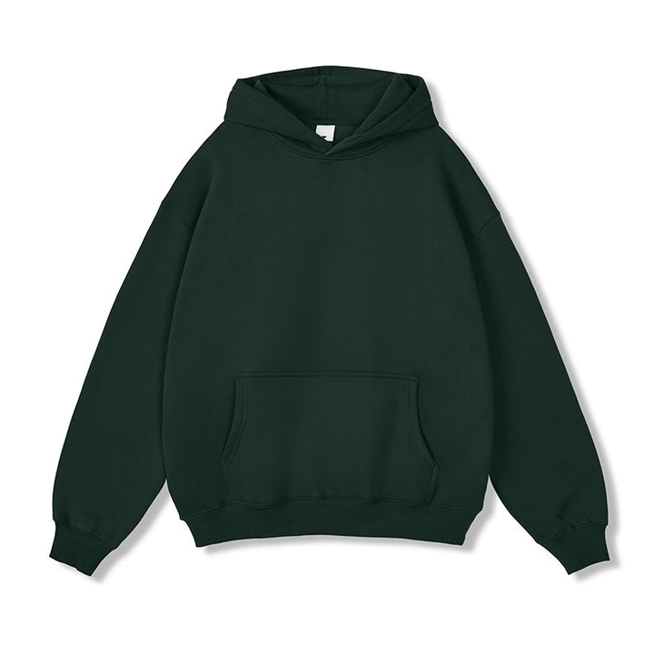 Unisex Oversize-Kapuzenpullover aus Baumwollmix mit Kängurutasche und gerippten Bündchen Echo Archiv