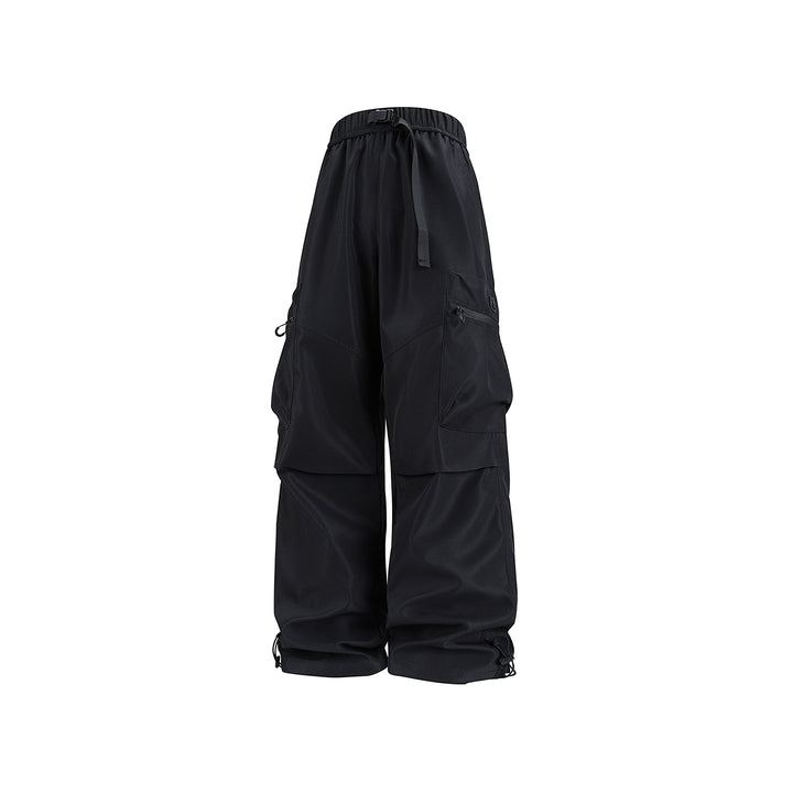 Herren Weite technische Cargo-Hose mit Multifachtaschen, Tunnelzug und verstellbaren Beinabschlüssen Echo Archiv