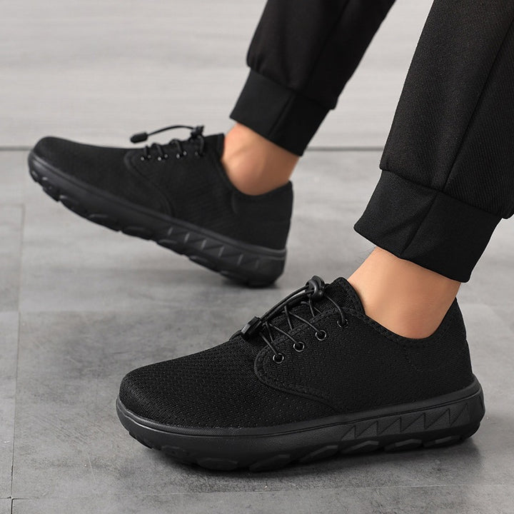 Damen Leichter Freizeit-Sneaker mit Schnellzug-Kordel, perforiertem Mesh & stoßdämpfender Laufsohle Echoarchiv
