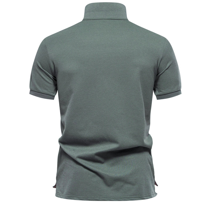 Herren Poloshirt mit floralen Ornamenten und klassischem Kragen Echoarchiv