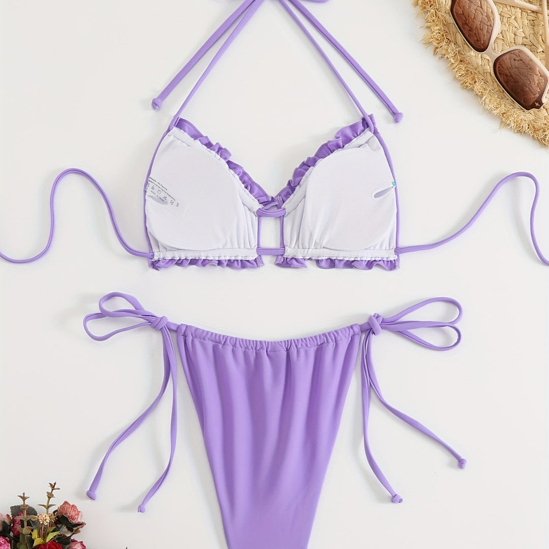Damen Rüschen-Bikini mit verstellbaren Trägern Echo Archiv