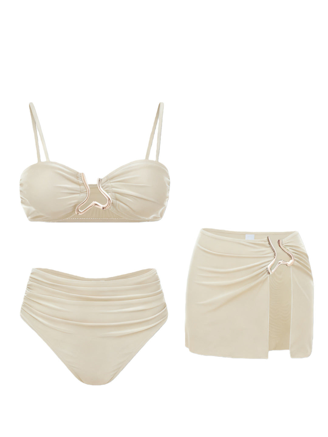 Damen Bikiniset mit elegantem Wickelrock und modischem Design Echo Archiv