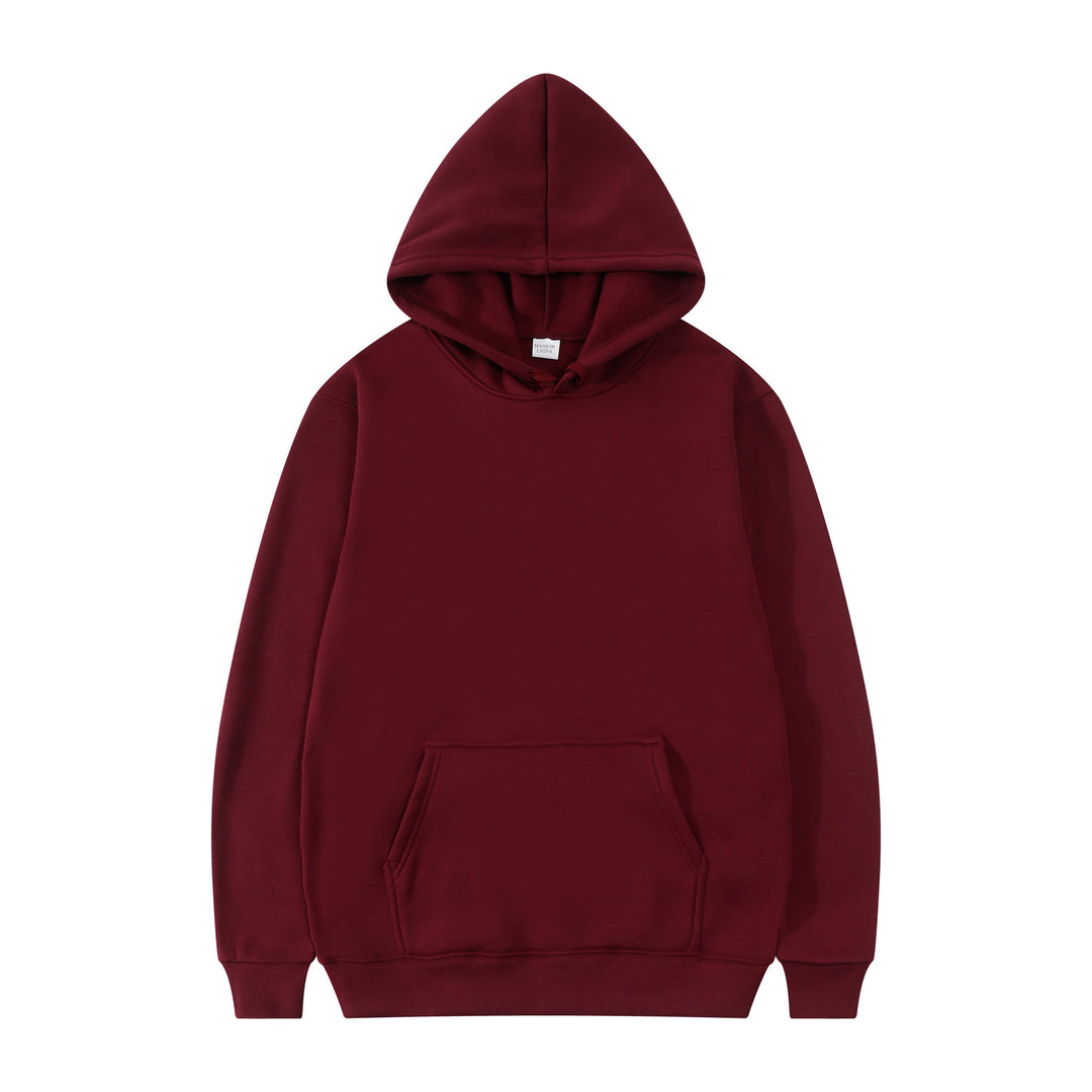 Unisex schlichter Kapuzenpullover mit Kängurutasche, gerippten Bündchen und relaxed Fit Echo Archiv