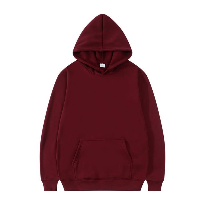 Unisex schlichter Kapuzenpullover mit Kängurutasche, gerippten Bündchen und relaxed Fit Echo Archiv