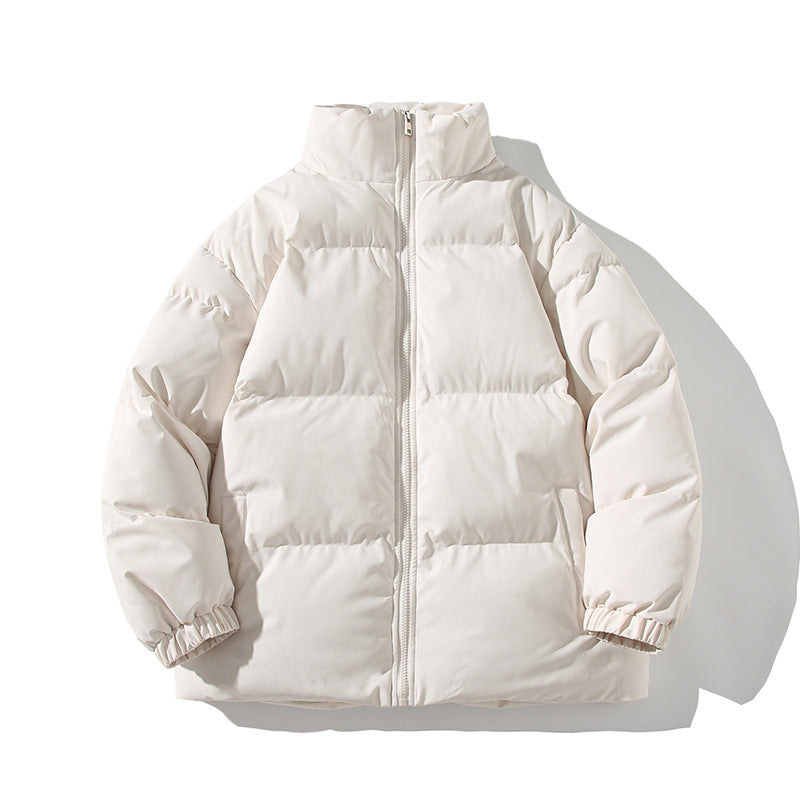 Herren Wattierte Oversize-Pufferjacke mit hohem Stehkragen & elastischen Bündchen Echoarchiv