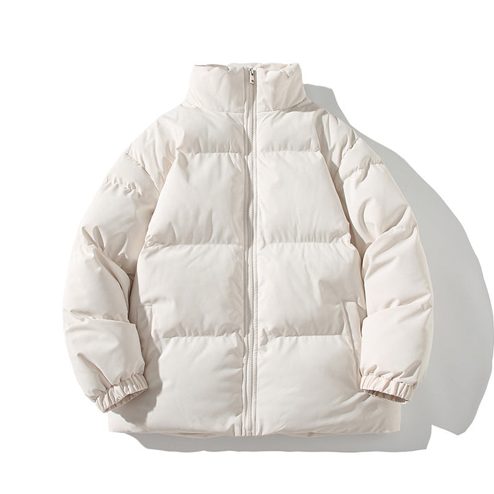 Herren Wattierte Oversize-Pufferjacke mit hohem Stehkragen & elastischen Bündchen Echoarchiv