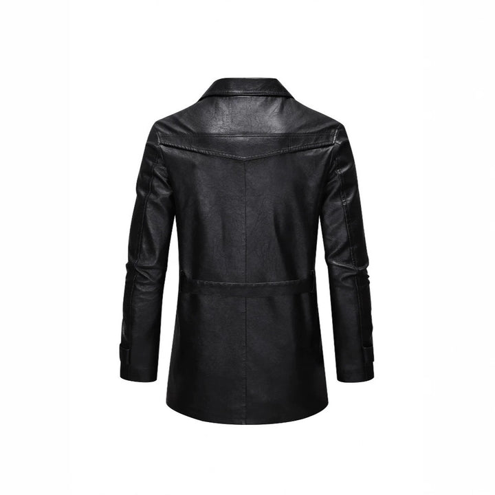 Herren Elegante Kunstlederjacke mit praktischen Taschen Echo Archiv