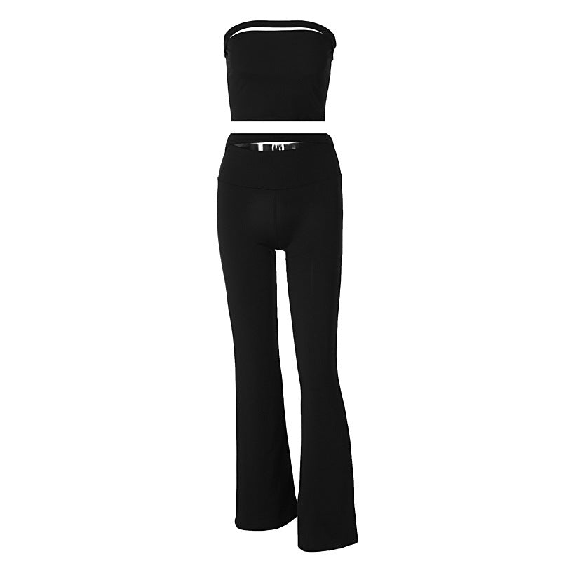 Damen Modisches Zweiteiliges Set mit Flared Leggings Echo Archiv