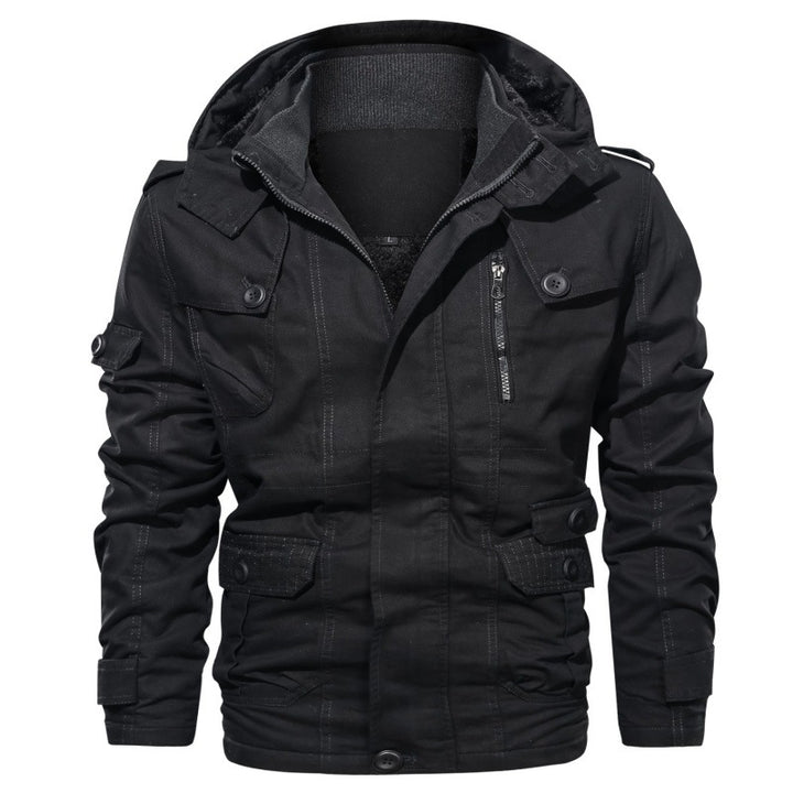 Herren stylischer Outdoor-Jacke mit multifunktionalen Taschen und wärmendem Innenfutter Echoarchiv