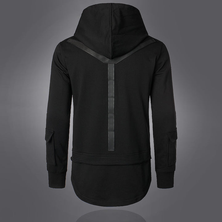 Herren modischer Hoodie mit integrierten Taschen und einzigartigem Design Echoarchiv