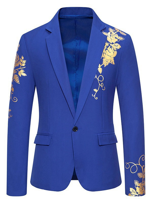 Herren eleganter Blazer mit floralem Design und hochwertiger Verarbeitung Echoarchiv