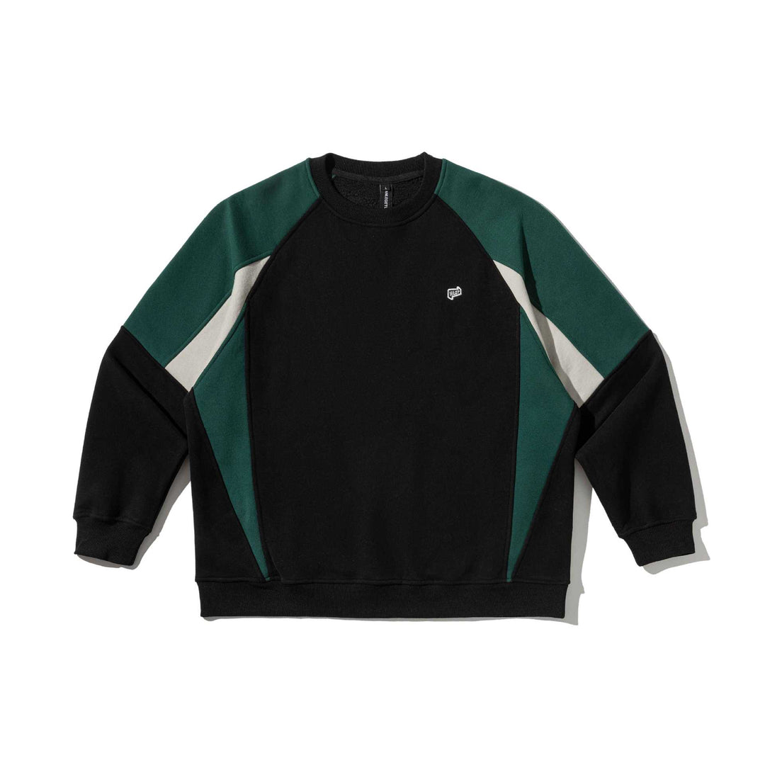Unisex Colorblock-Sweatshirt mit Raglanärmeln und strukturierter Ziernaht Echoarchiv