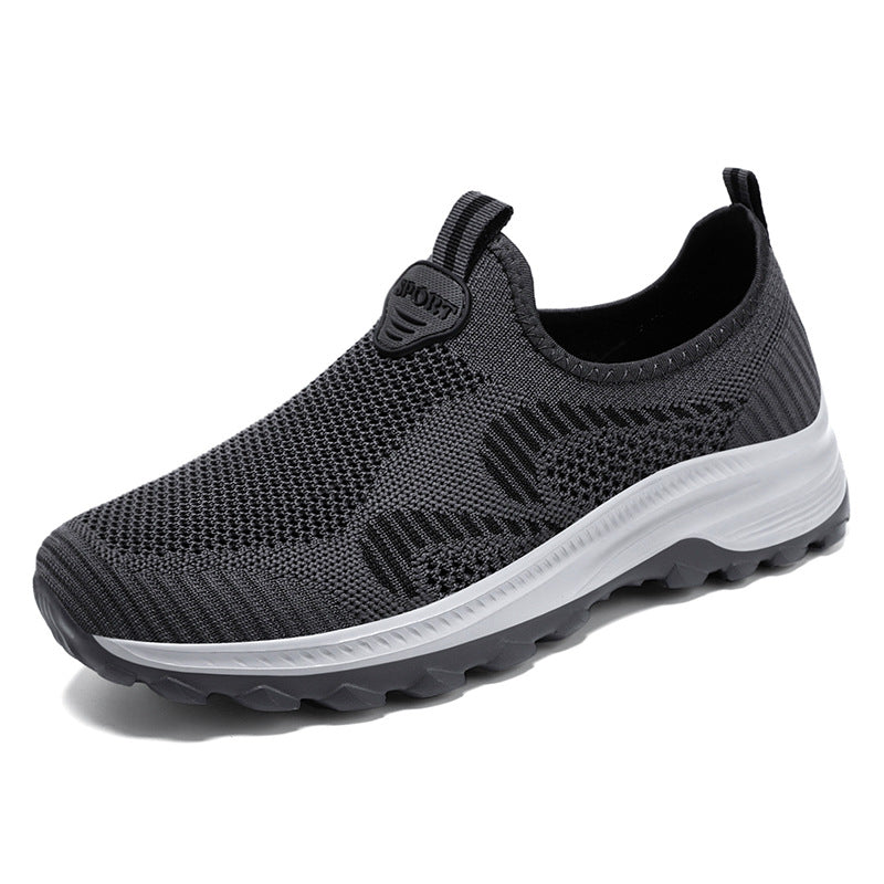 Damen nan nahtloser Strick-Slip-On Komfort-Sneaker mit elastischem Sockenschuh, stoßdämpfender EVA-Zwischensohle und griffiger Profilgummisohle Echo Archiv