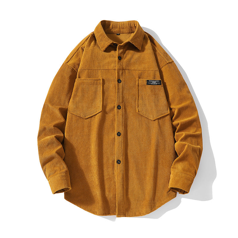 Herren Cordhemdjacke mit zwei Brusttaschen Echoarchiv